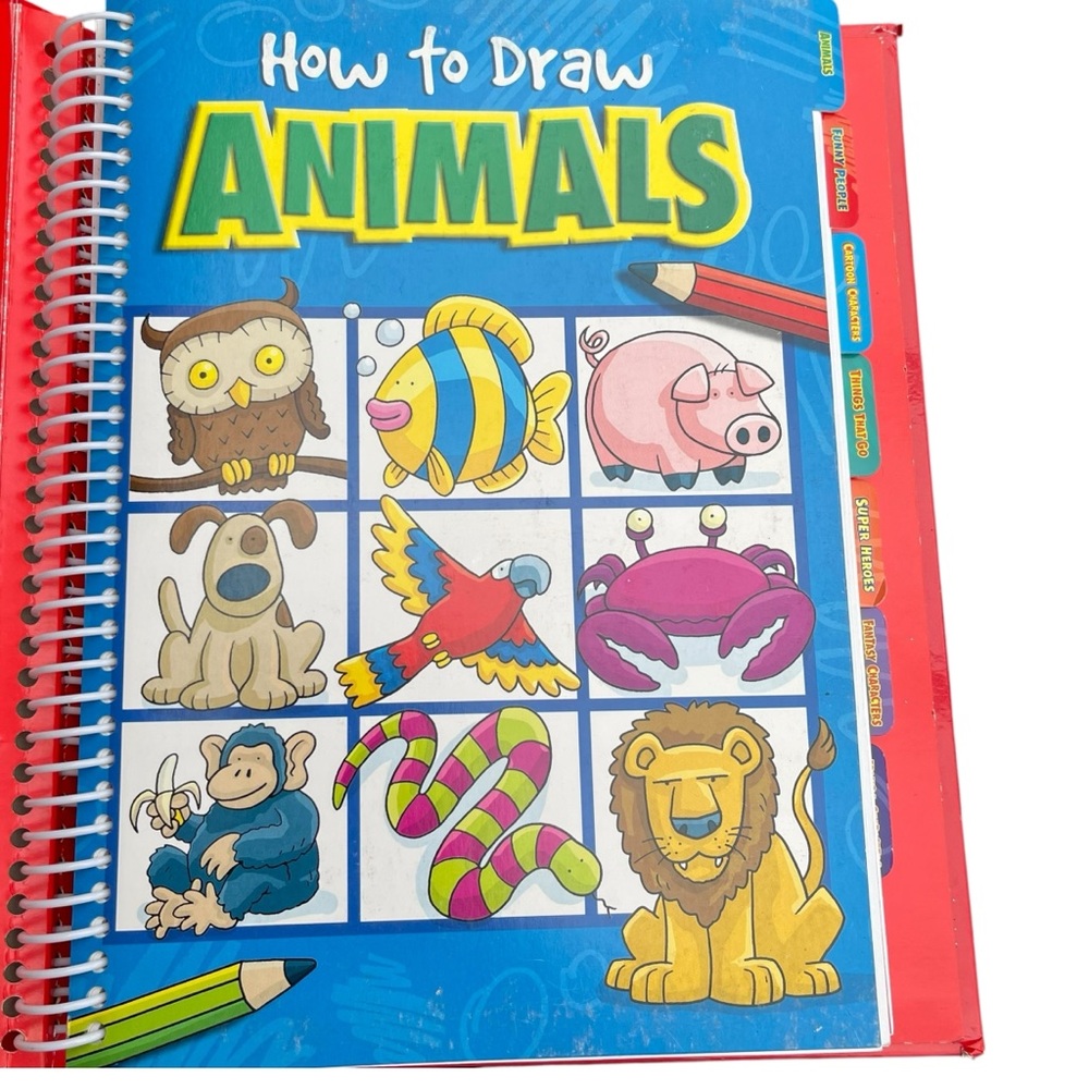 Top That Kids 501 Things to Draw Easy Step By Step Instructions Hardcover Coil - Picture 5 of 12